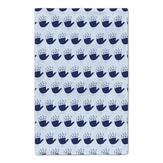 Blue Hand Turkey Tea Towel Set